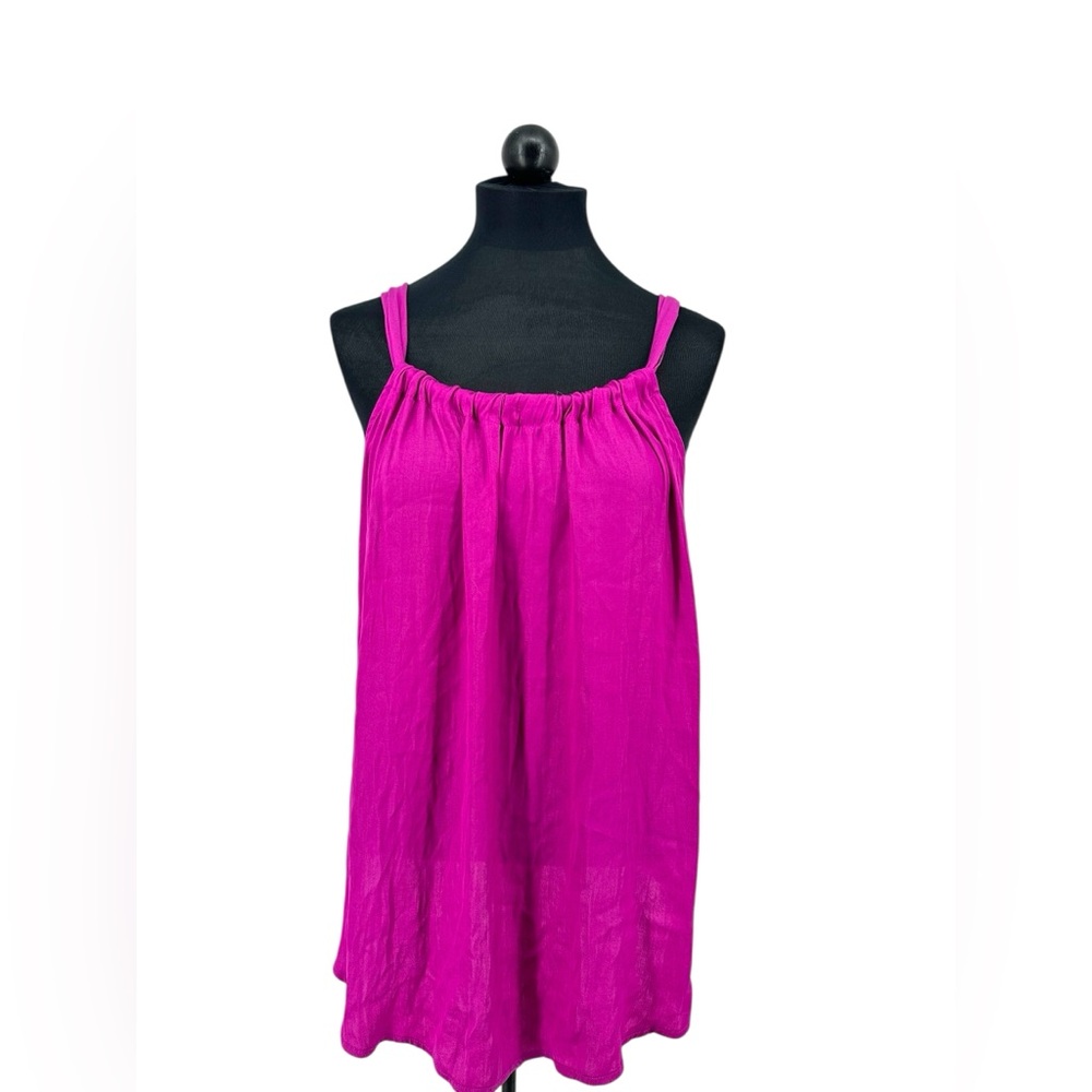 Banana Republic Pink Smocked Tank Top